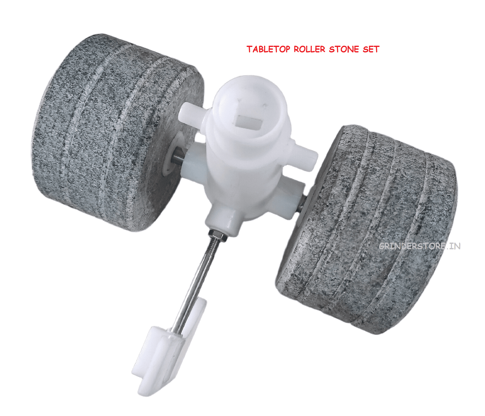 Tabletop wet grinder stone set with stopper pad and holder - Image 2