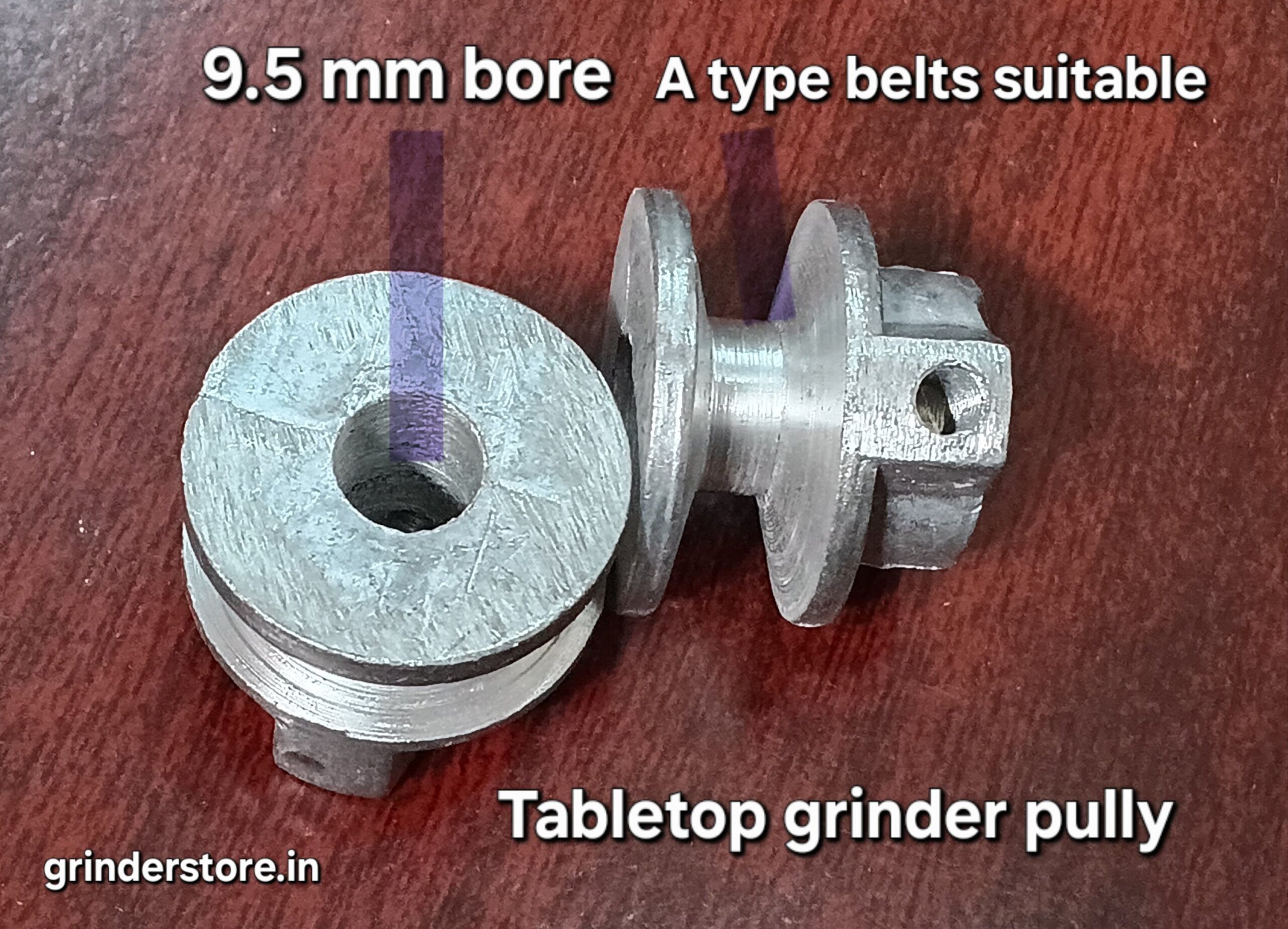 Tabletop wetgrinder motor pully 2 pcs - Image 2